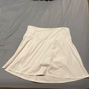 target white all in motion skirt athletic